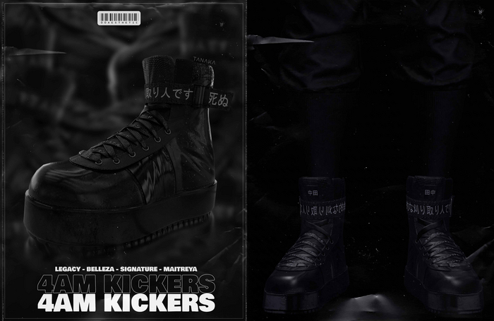 TANAKA - 4AM KICKERS BLACK