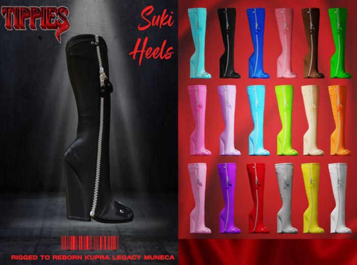 TIPPIES. Suki Heels In Black