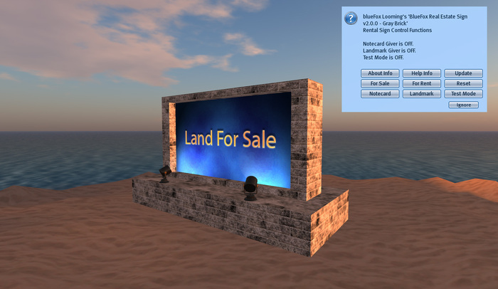 BlueFox Real Estate Sign v2.0.0 - Gray Brick