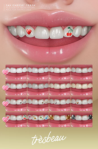 tres beau. say cheese' teeth applier (fatpack / evox)