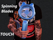 Portable Hand Fan Blue (ADD)