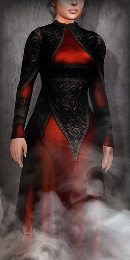 The Muses - Madeline Gown - Crimson
