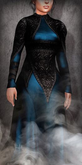 The Muses - Madeline Gown - Blue