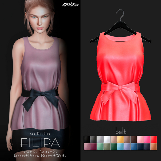 amias - FILIPA top red