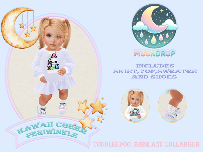 ~Moondrop~ Kawaii Cheer Periwinkle