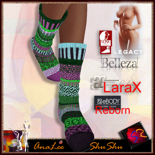 ShuShu COZY TIME winter socks 8 - Maitreya - LaraX - Legacy - Reborn - unrigg Classic