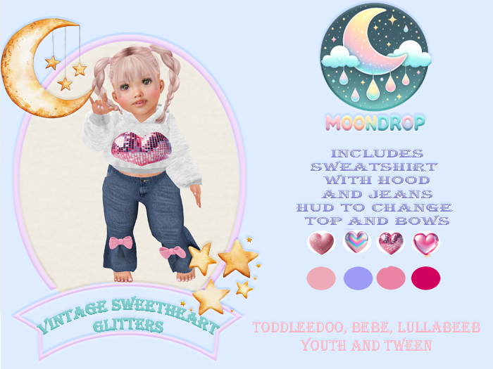 Moondrop~Vintage Sweetheart Set Glitters ADD ME