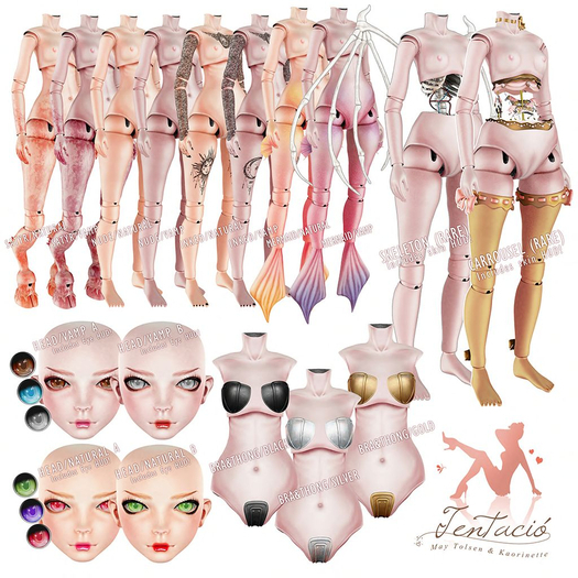 *Tentacio* Galatea Doll. Head (Natural A)