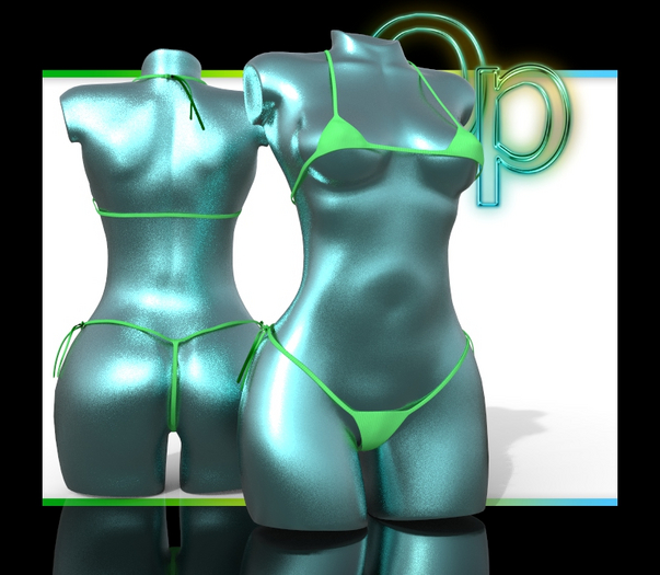 Green Micro Bikini Reborn