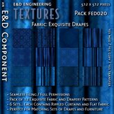 [FED020] 12 Exquisite Blue Curtain Textures Drape Textures Drapes Textures Drapery Textures by E&D ENGINEERING