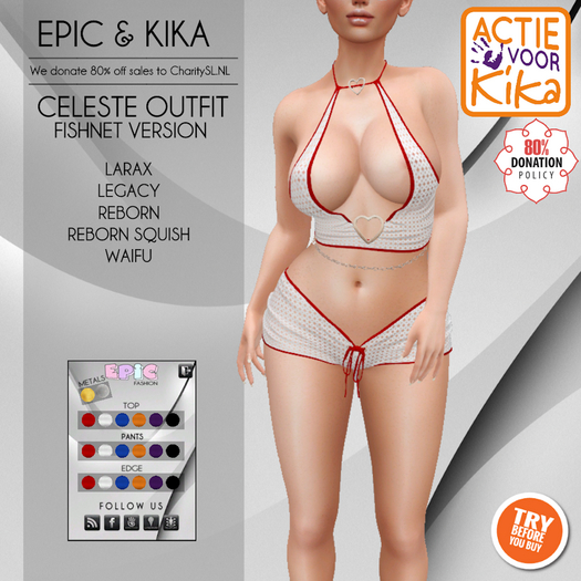 [EPIC KIKA] Celeste Outfit-Fishnet (ADD ME)