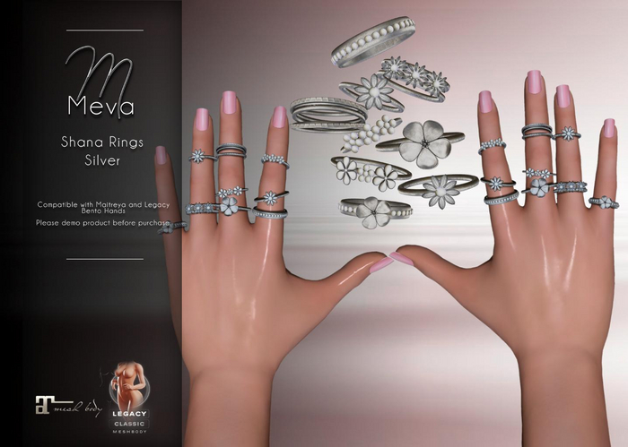 Meva Shana Rings Silver