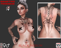 Sinister Designs: Black Widow Tattoo