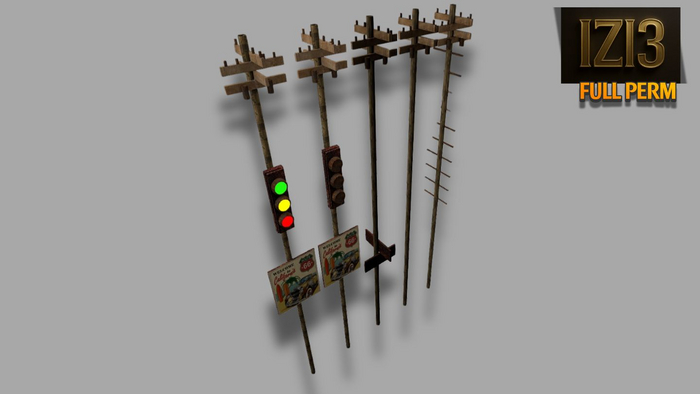 Mesh Street Electric Signal Pole 5 set Full perm isabelleize