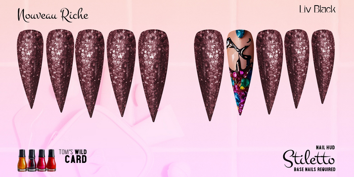 Nail HUD - Short Stiletto -  Nouveau Riche - Demo