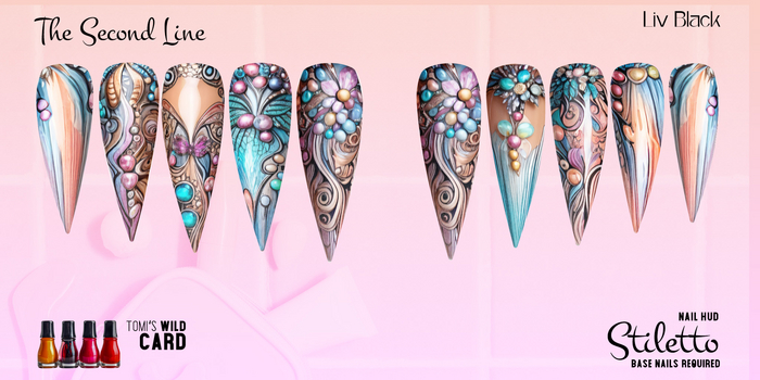Nail HUD - Short Stiletto -  Second Line - Demo