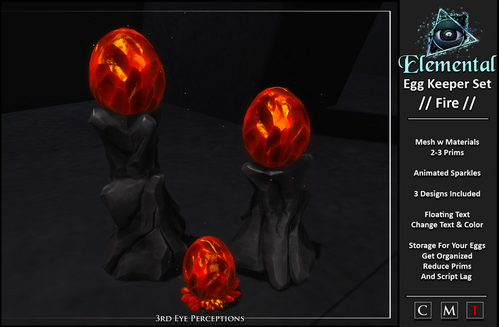 Elemental Dragon Egg Keeper // Fire Set