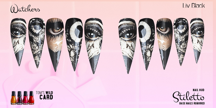 Nail HUD - Short Stiletto -  Watchers - Demo