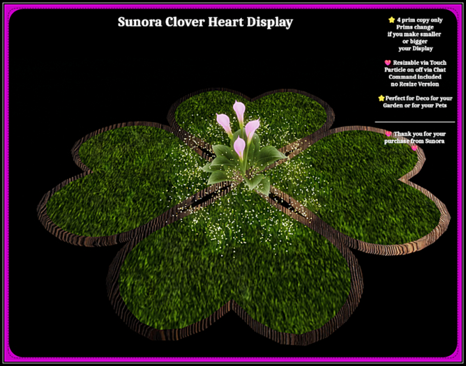 Sunora Clover Heart Display
