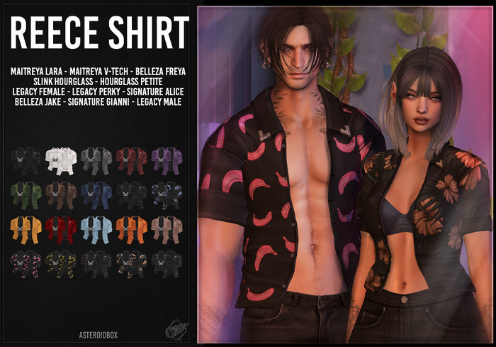 AsteroidBox. Reece Shirt - Fatpack