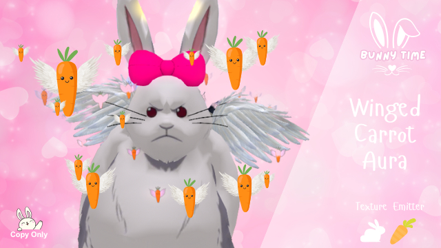 Second Life Marketplace - Bunny Rabbit Bubble Winged Carrot Aura ...