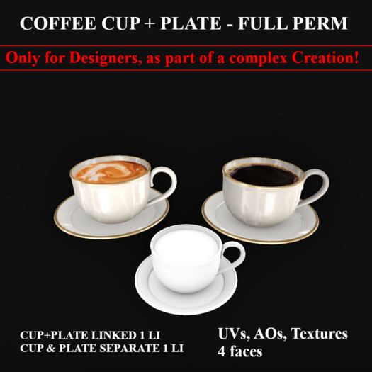Coffee Cup&Plate - Full Perm (add)