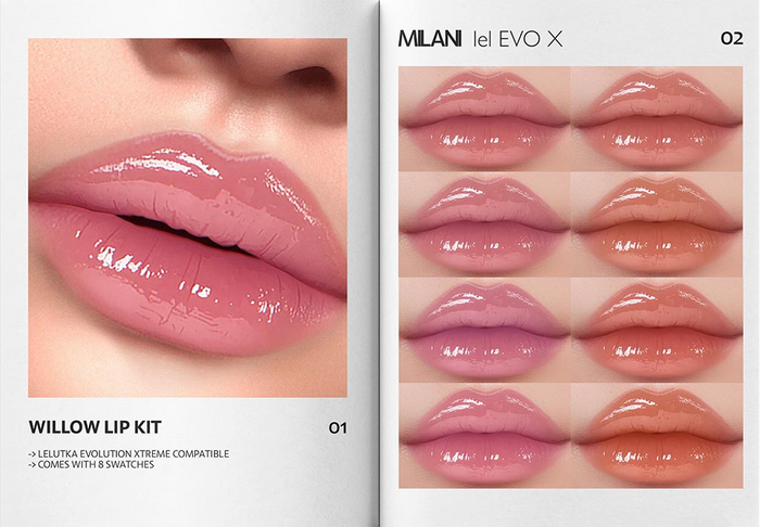 MILANI - "WILLOW" LIP KIT / FATPACK