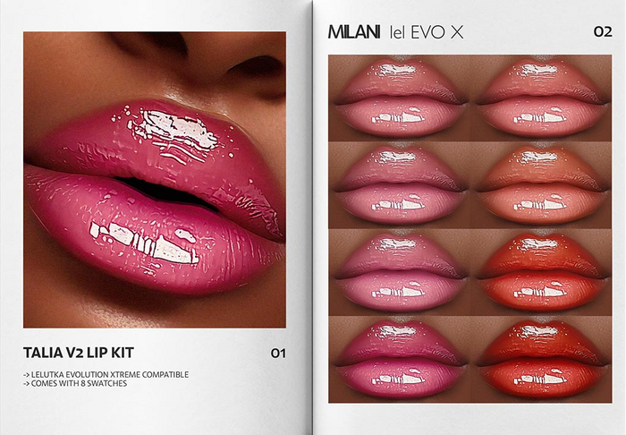 MILANI - "TALIA V2" LIP KIT / FATPACK