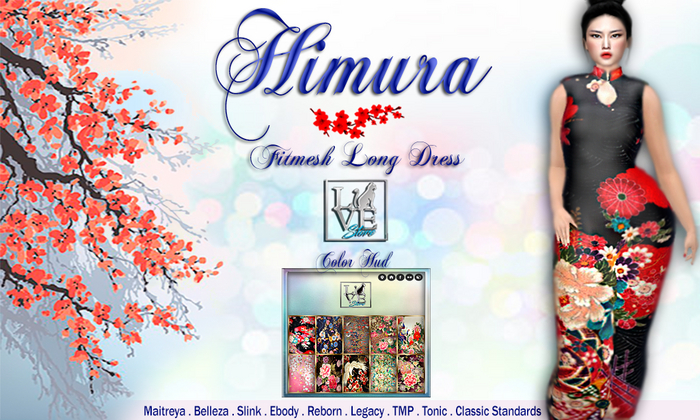 =LCS= Himura Fitmesh Long Dress w/ Color HUD *UPDATED* (Add me!