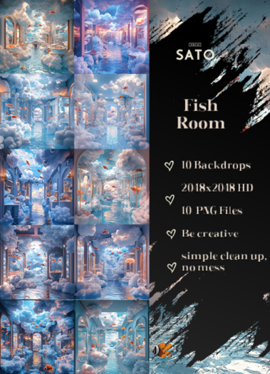 SATO - Fish Room backdrops (UNPACK)