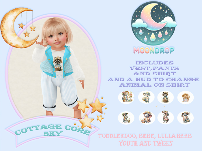 Moondrop~CottageCore Blue