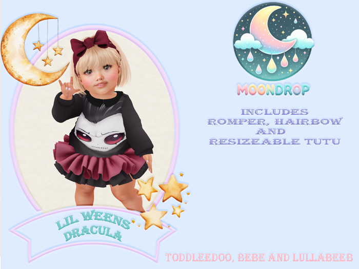 ~MoonDrop~Lil Weens Dracula Tutu set