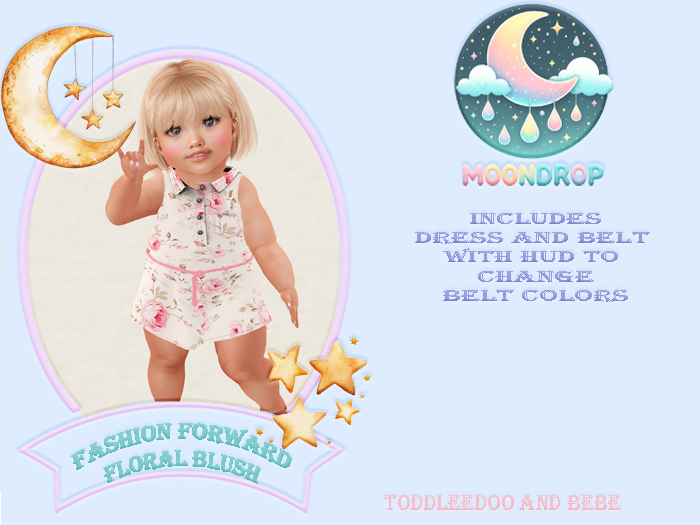 ~MoonDrop~Fashion Forward Floral Blush