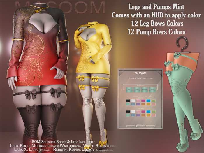 [[Masoom ]] Cosmic Haze Pumps and Legs - Mint