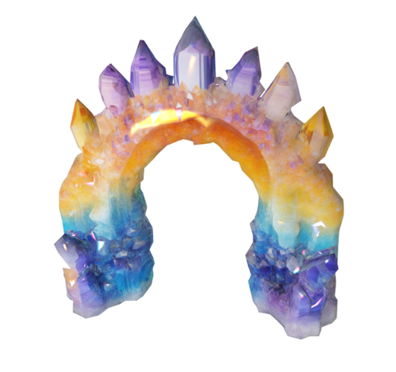 Rainbow Crystal Gate Archway
