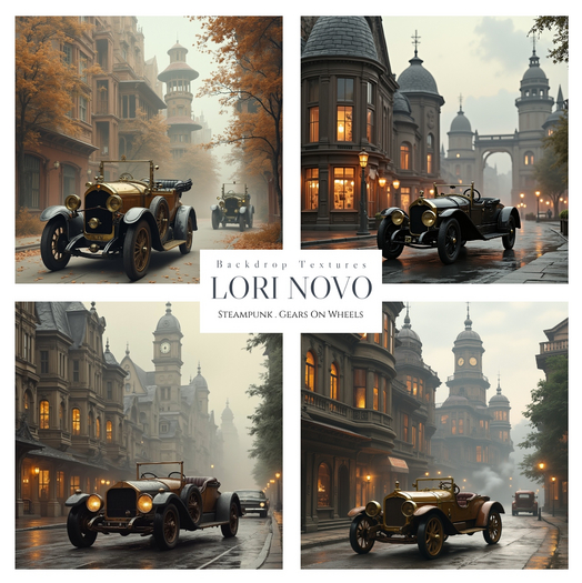 LORI NOVO . Steampunk . Gears On Wheels