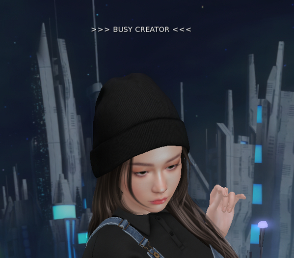 BUSY CREATOR hover text (add)