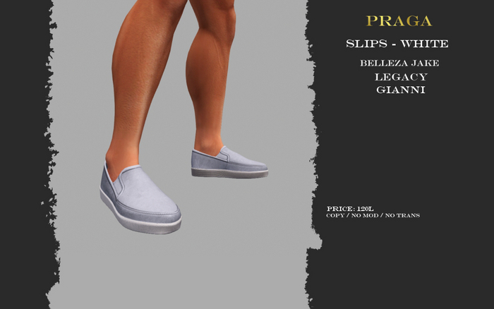 Praga Slips - White