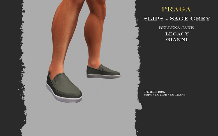 Praga Slips - Sage Grey