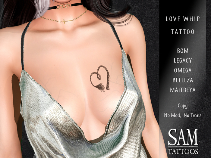 [SAM TATTOOS]LOVE WHIP TATTOO