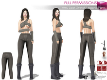 Meli Imako Full Perm Female Army Look Stretch Legging Pants For Legacy Maitreya 5.3 LaraX Slink Belleza Ebody Reborn