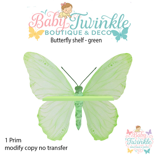 ZLD butterfly shelf - green