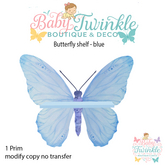 ZLD butterfly shelf - blue