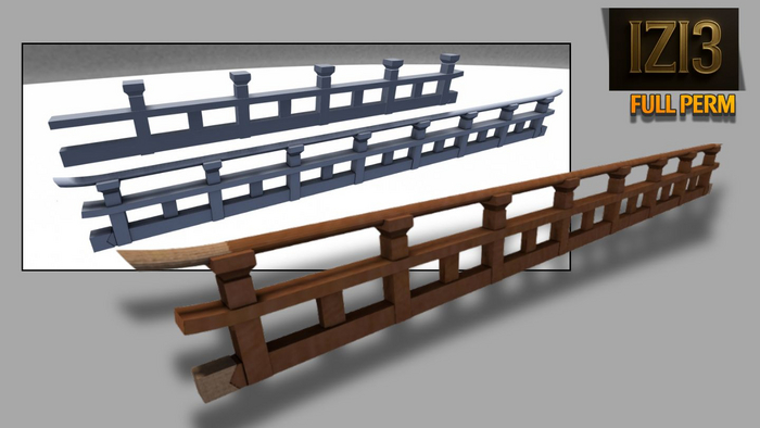 Mesh Asian Fence Railing 2 set Full Perm  isabelleize