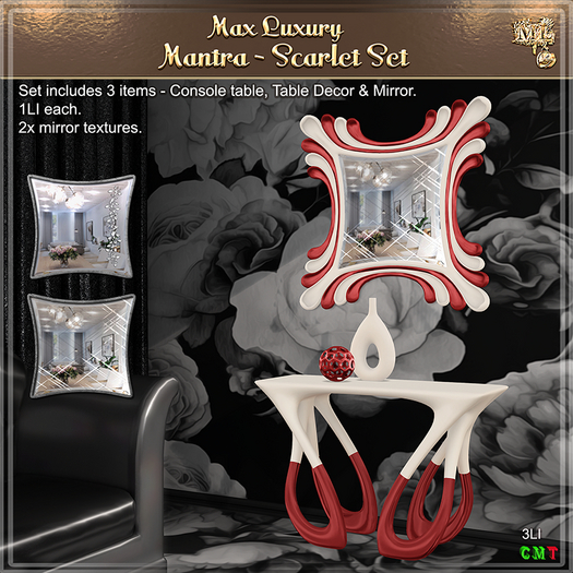 Max Luxury - MANTRA - Scarlet Set