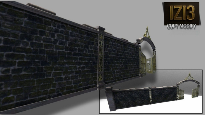 Mega Editable Fence - Mesh Structure (Copy/Modify)