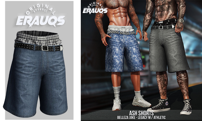 [ ERAUQS ] - Ash Shorts - 04