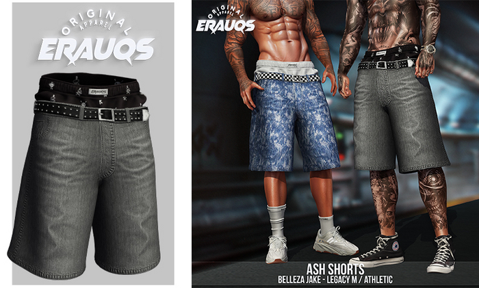 [ ERAUQS ] - Ash Shorts - 07