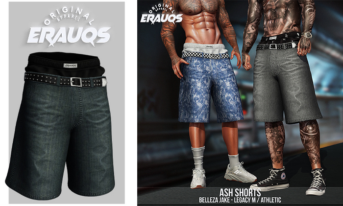 [ ERAUQS ] - Ash Shorts - 11