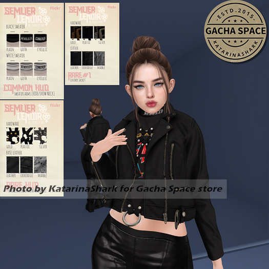Leather Jacket RARE FATPACK [Semller LeNoir Gacha] Maitreya